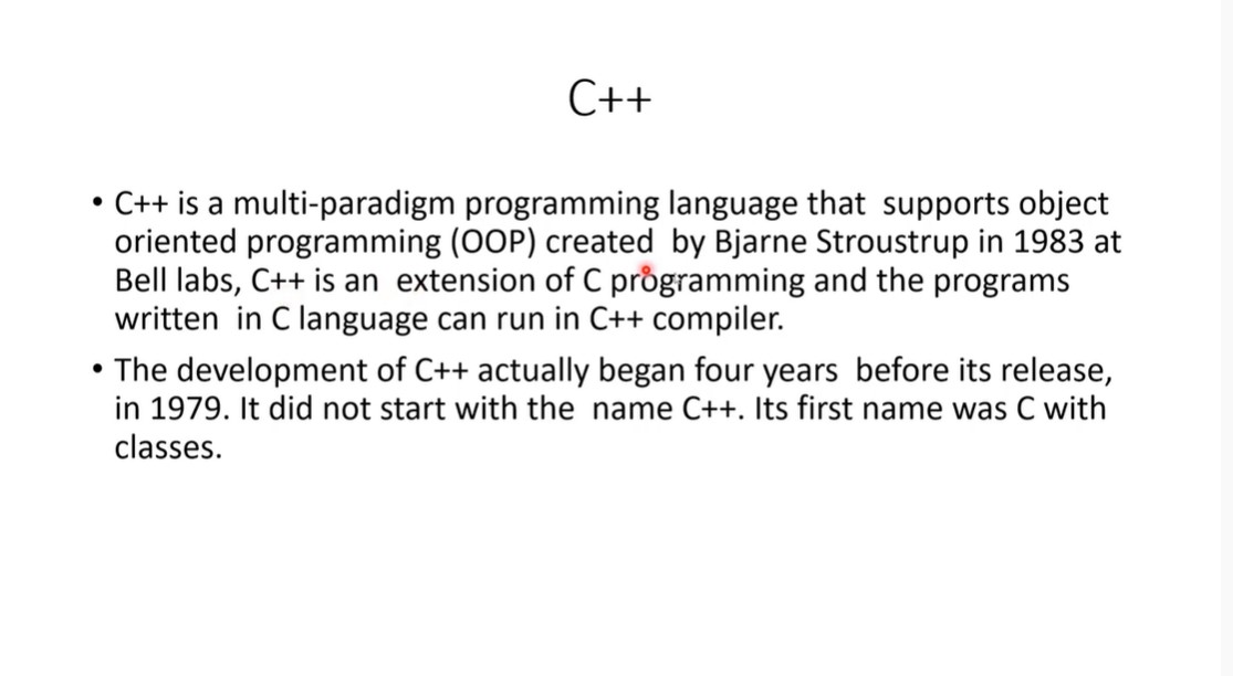 4. Introduction to C++